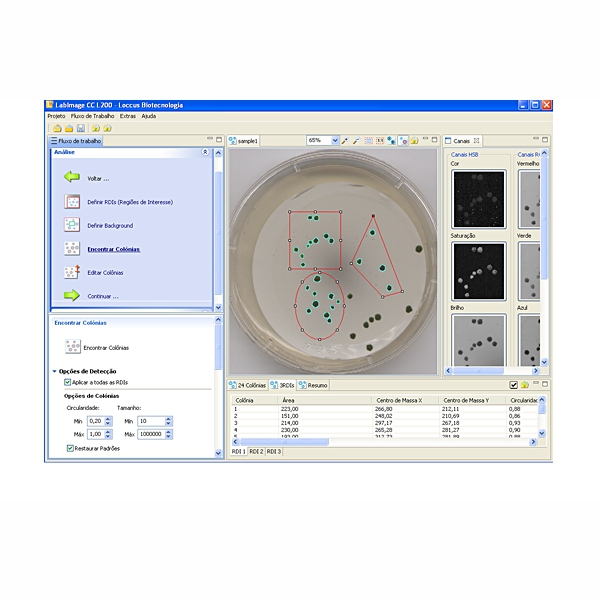 Software LABIMAGE CC Seleção